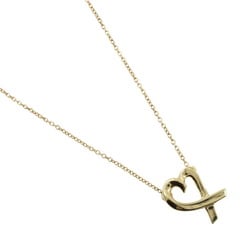 Tiffany TIFFANY&Co. Loving Heart Necklace Paloma Picasso K18 Yellow Gold Approx. 2.6g heart Ladies