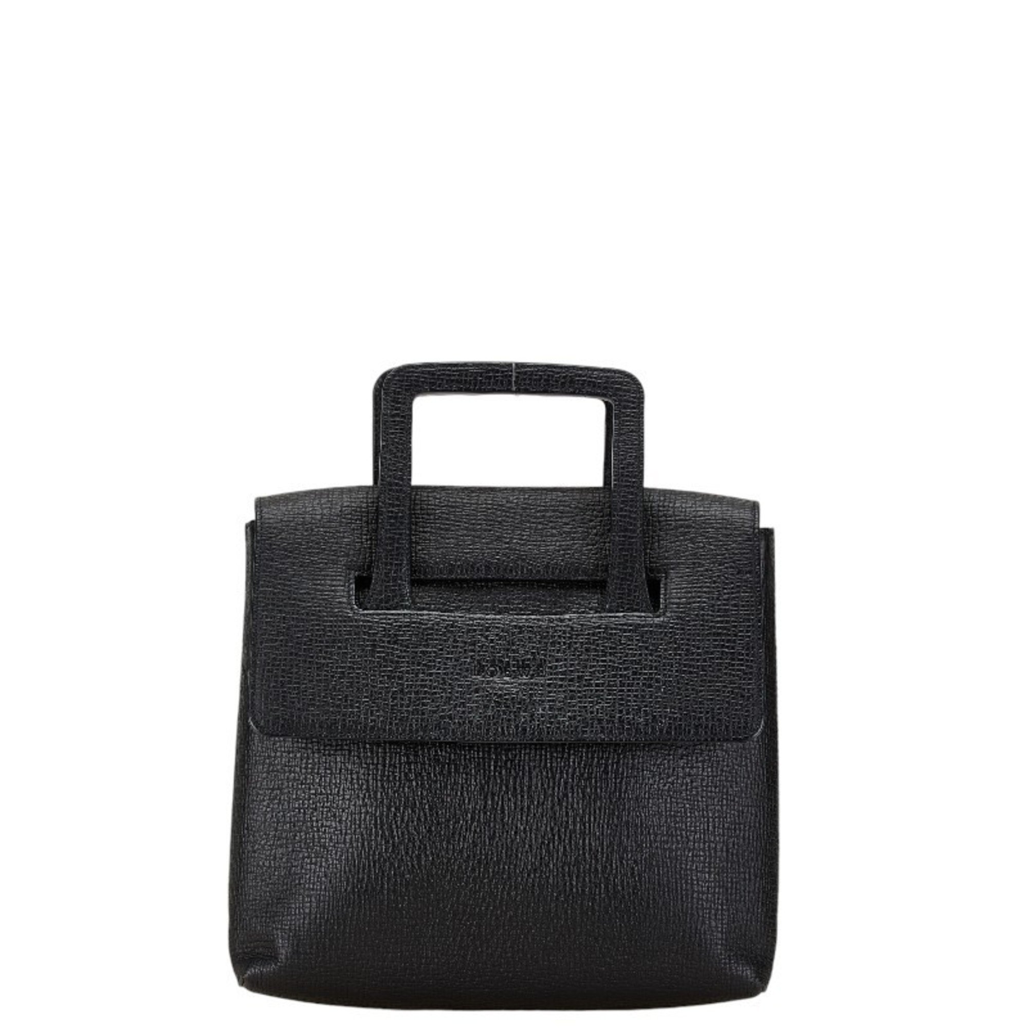 LOEWE handbag black leather women's