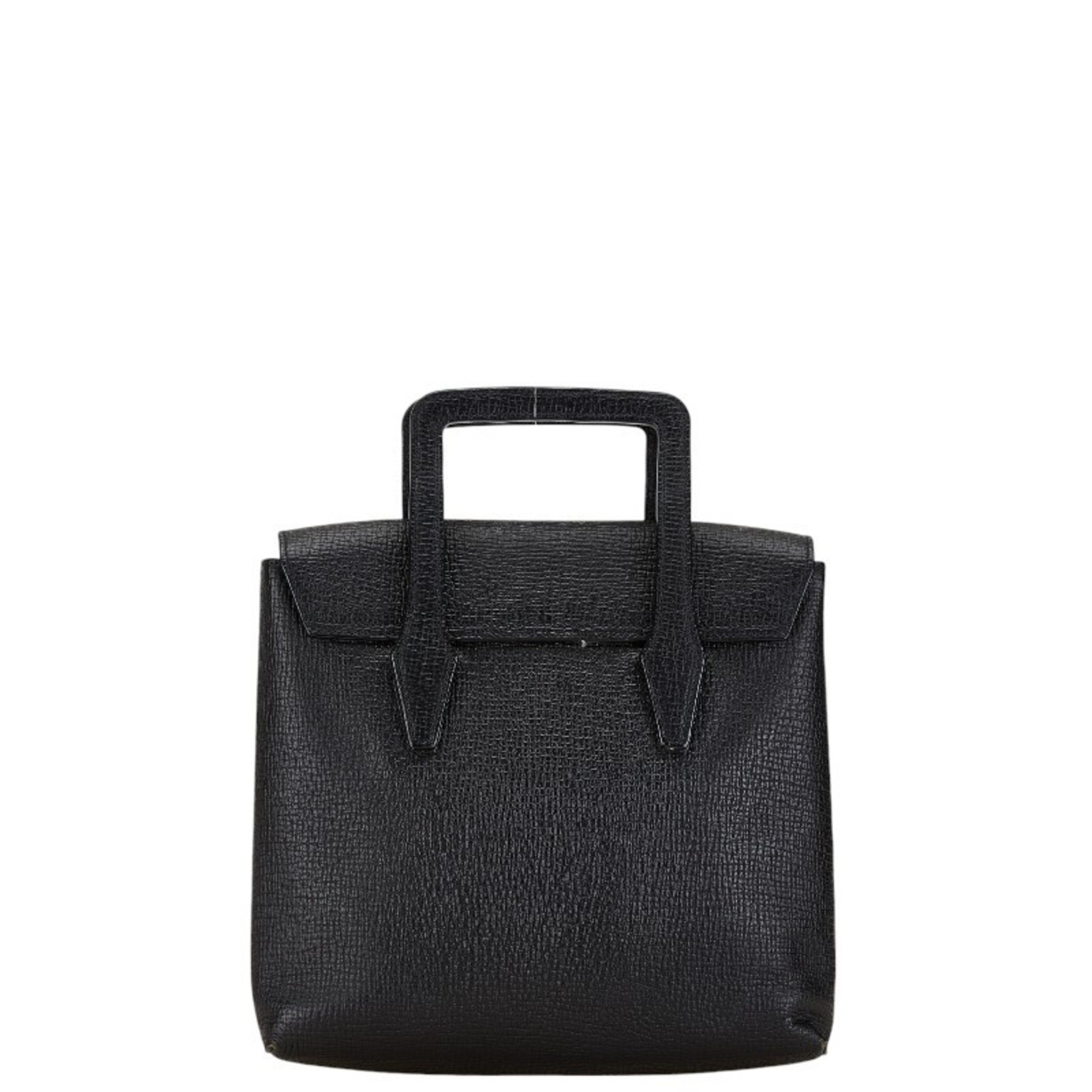 LOEWE handbag black leather women's