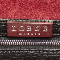 LOEWE handbag black leather women's