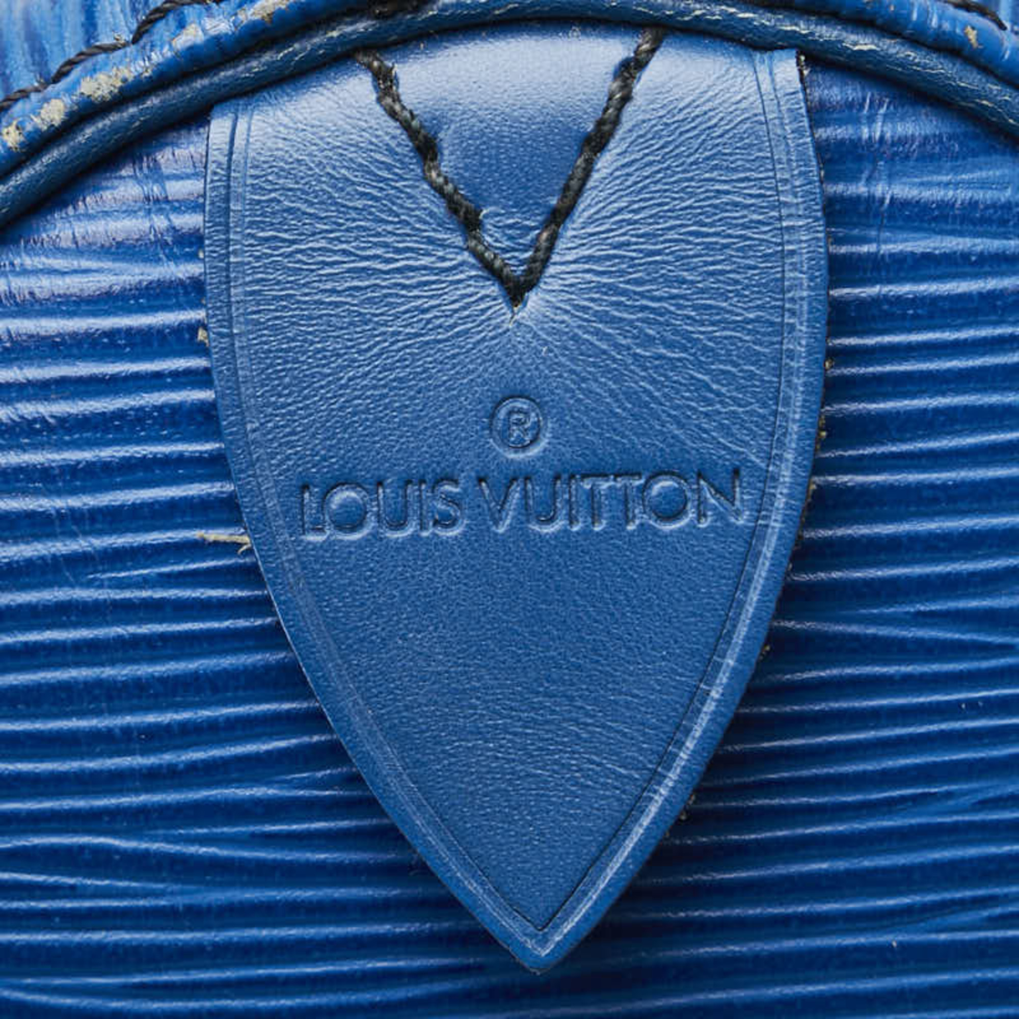 Louis Vuitton Epi Speedy 35 Boston Bag Handbag M42995 Toledo Blue Leather Women's LOUIS VUITTON