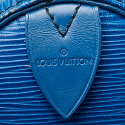 Louis Vuitton Epi Speedy 35 Boston Bag Handbag M42995 Toledo Blue Leather Women's LOUIS VUITTON