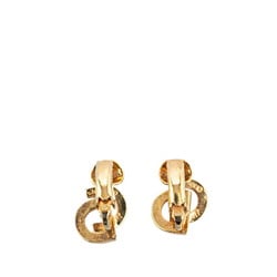 Christian Dior Dior CD Earrings Gold Plated Women's