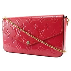 Louis Vuitton Felice Shoulder Bag Pochette Wallet Chain M61787 Monogram Vernis Hot Pink 2016 2way Snap Button Women's S172024773