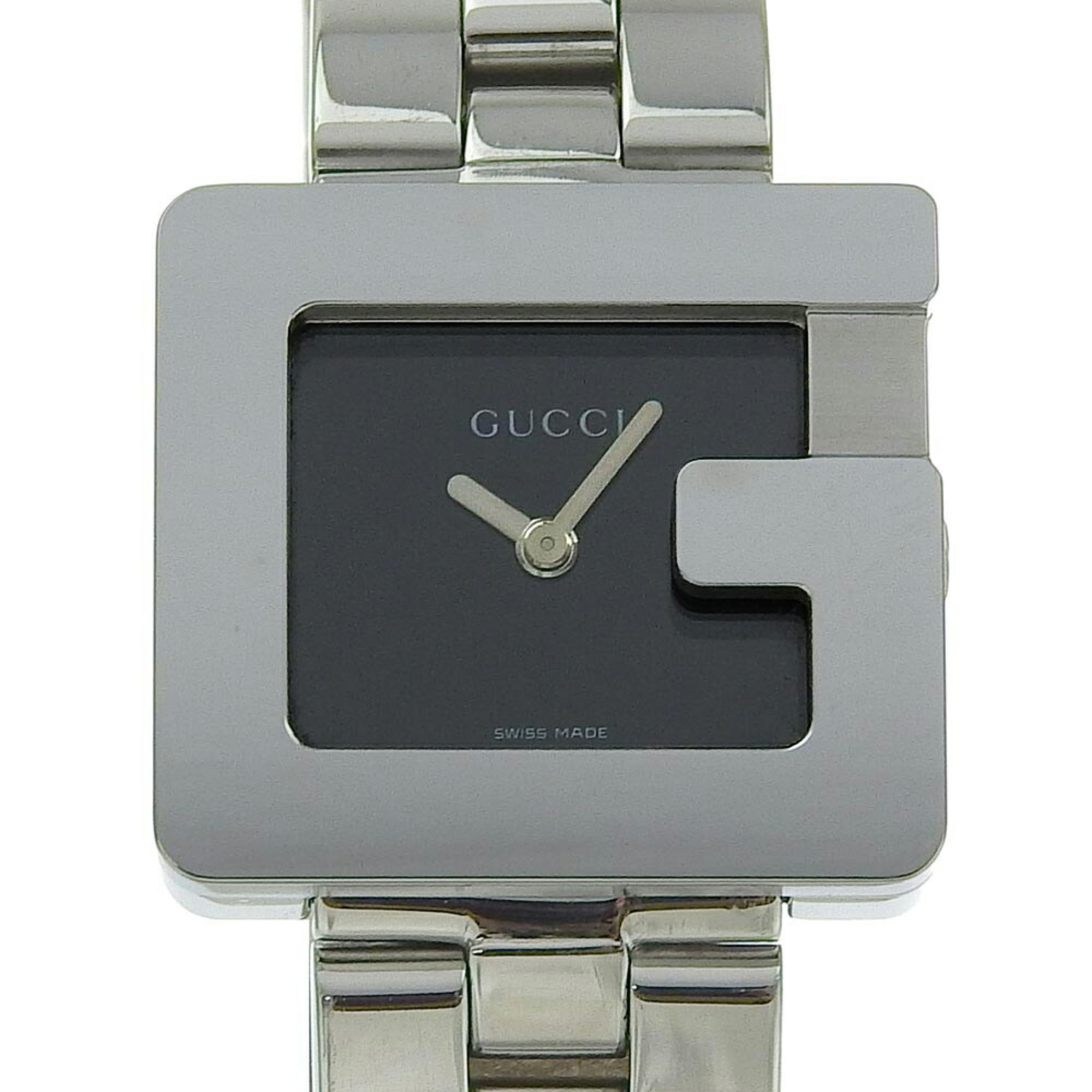 Gucci GUCCI Watch 3600L Stainless Steel Quartz Analog Display Black Dial Ladies