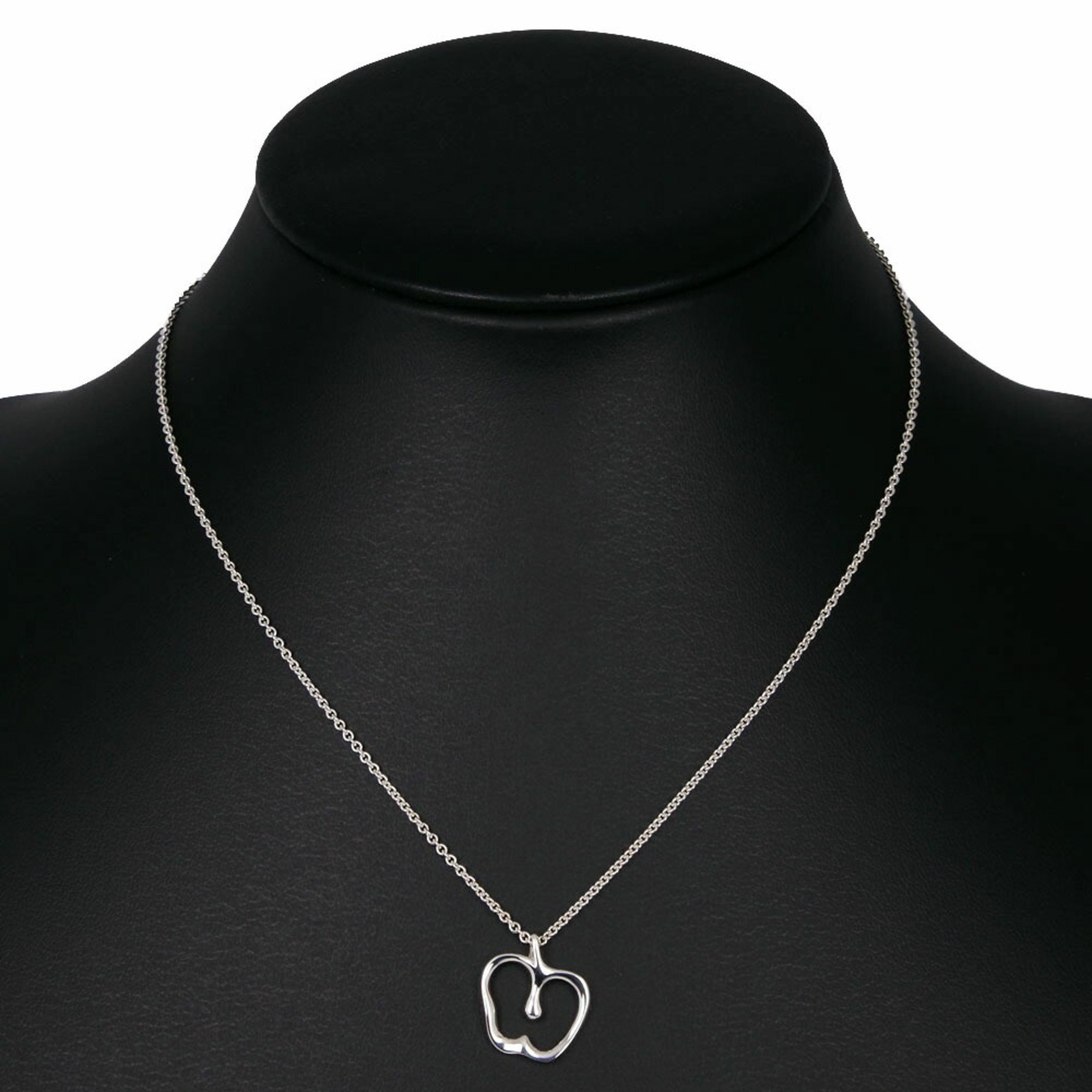 Tiffany TIFFANY&Co. Apple Necklace Elsa Peretti Silver 925 Approx. 3.6g Women's