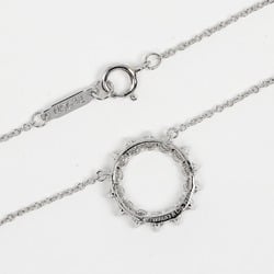 Tiffany TIFFANY&Co. Circle Small Necklace Pt950 Platinum Diamond Approx. 2.93g