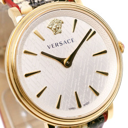 Versace VERSACE LOVE Watch Stainless Steel x Leather Quartz Analog Display White Dial Women's S111824339