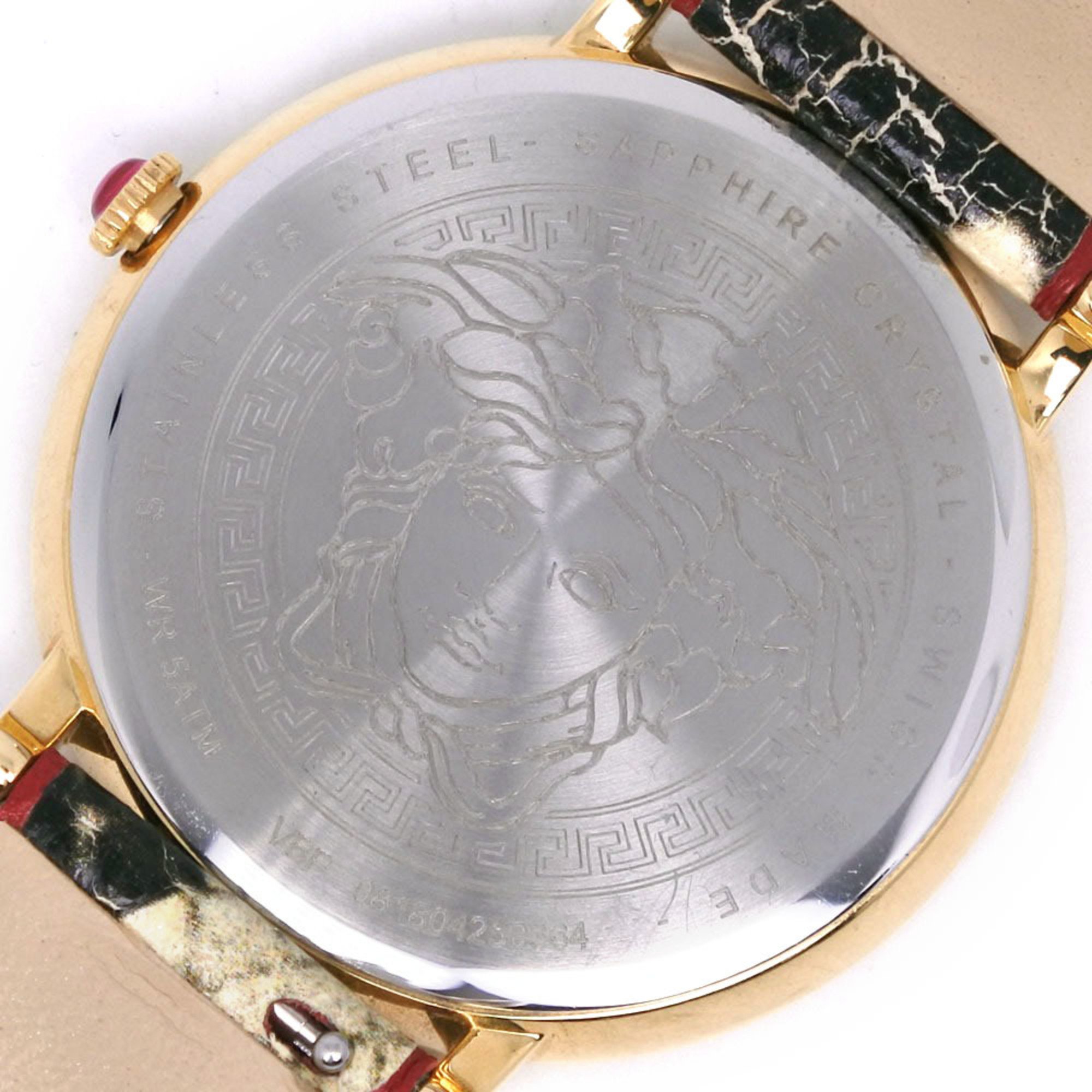 Versace VERSACE LOVE Watch Stainless Steel x Leather Quartz Analog Display White Dial Women's S111824339