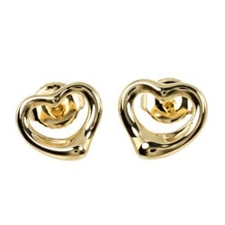 Tiffany TIFFANY&Co. Heart Earrings K18YG Yellow Gold Approx. 2.77g