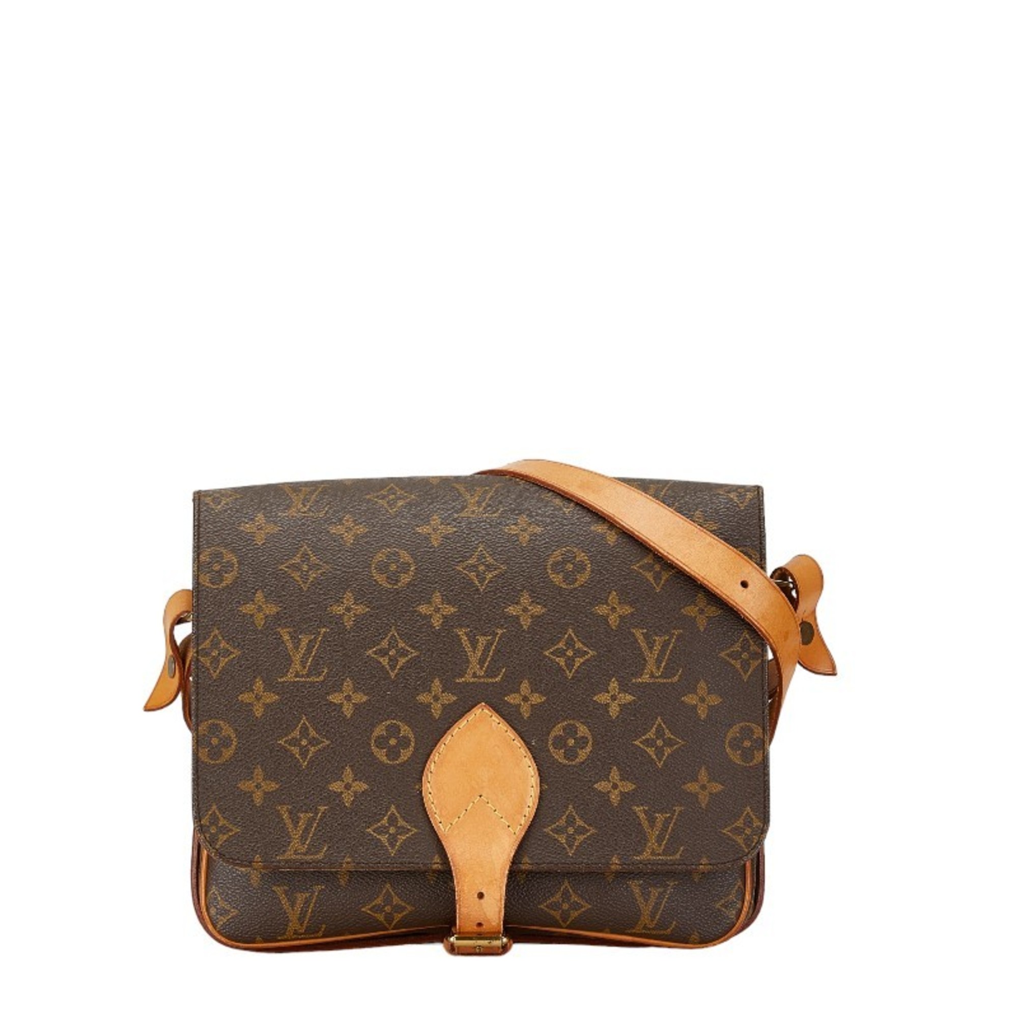 Louis Vuitton Monogram Cartesier GM Shoulder Bag M51252 Brown PVC Leather Women's LOUIS VUITTON