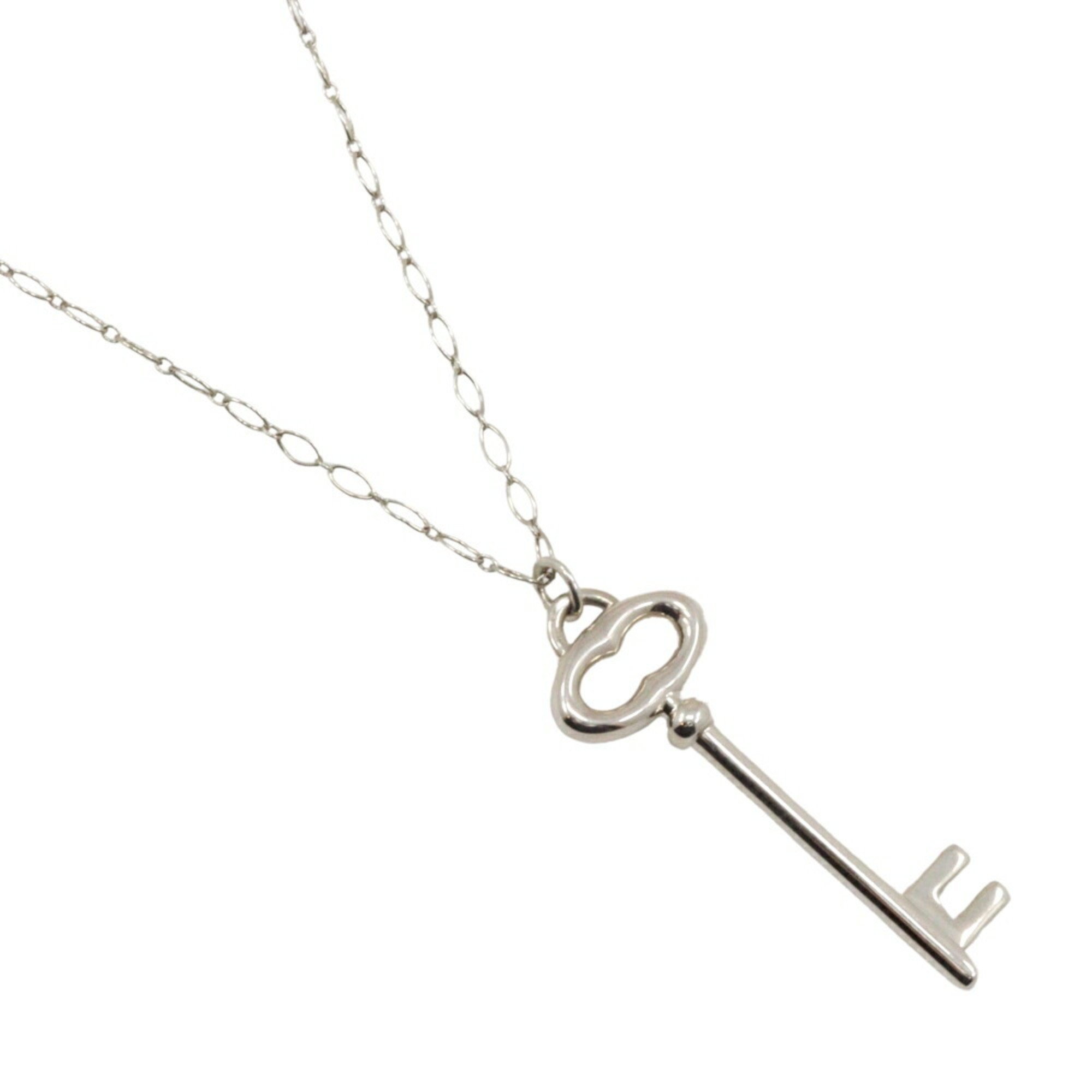 Tiffany TIFFANY&Co. Key Pendant Necklace Silver 925 Approx. 11.6g Women's