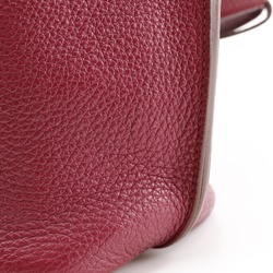 Hermes HERMES Sokelly 26 Shoulder Bag Togo Rouge 2010 Red/□N Belt Clasp Women's