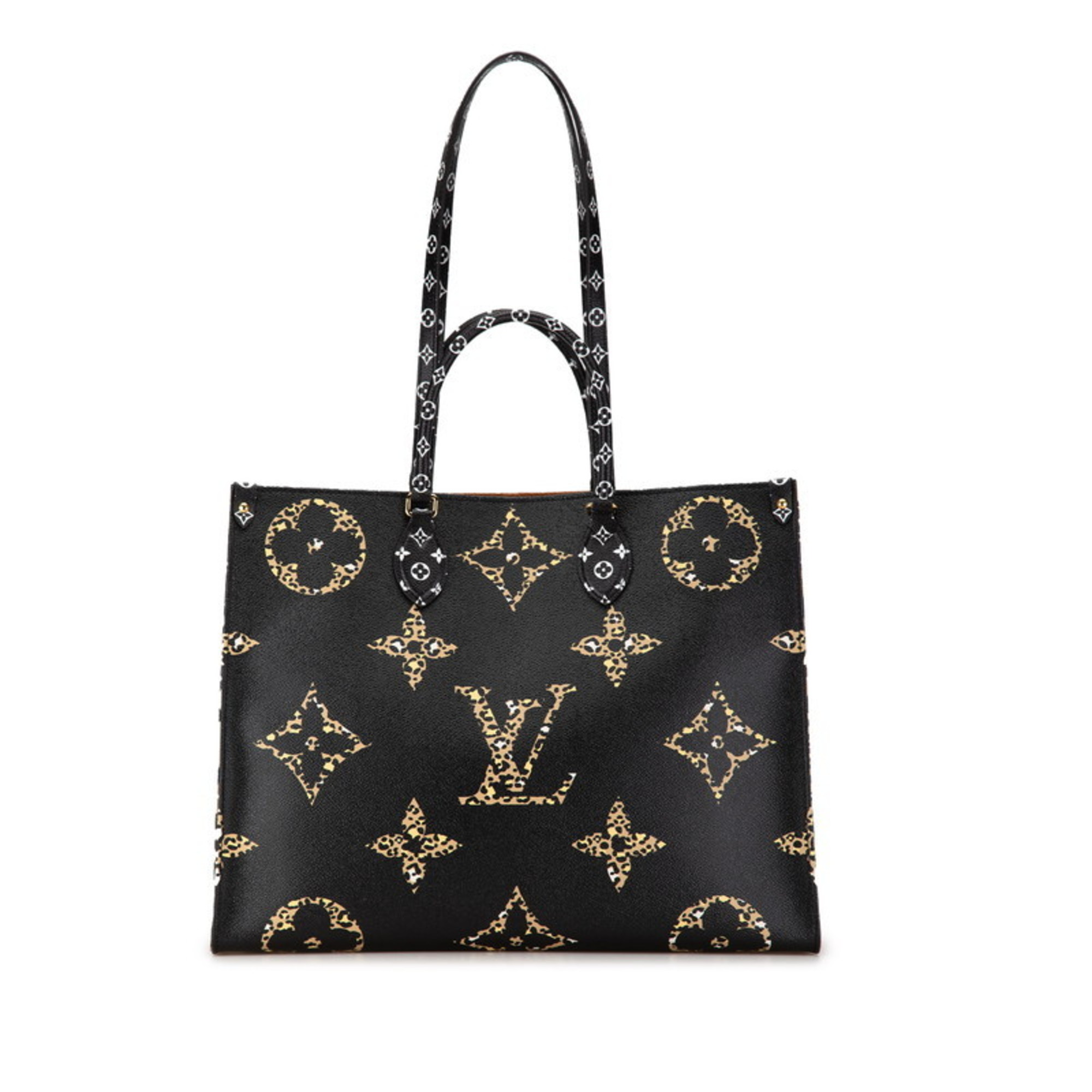 Louis Vuitton Monogram Giant Jungle On the Go GM Tote Bag Shoulder M44674 Camel Black Multicolor PVC Women's LOUIS VUITTON