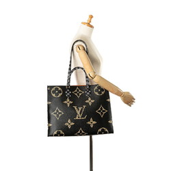 Louis Vuitton Monogram Giant Jungle On the Go GM Tote Bag Shoulder M44674 Camel Black Multicolor PVC Women's LOUIS VUITTON