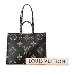 Louis Vuitton Monogram Giant Jungle On the Go GM Tote Bag Shoulder M44674 Camel Black Multicolor PVC Women's LOUIS VUITTON