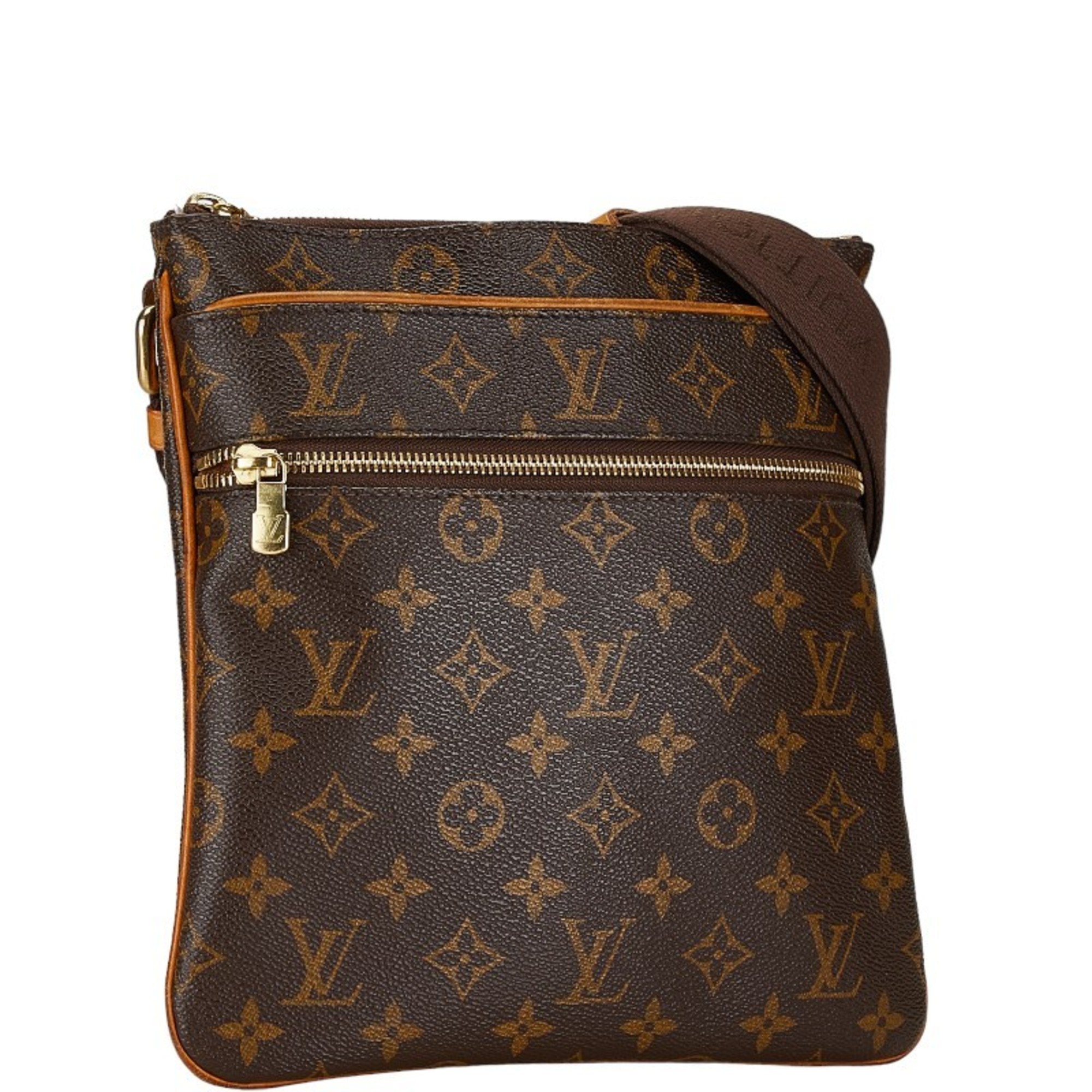 Louis Vuitton Monogram Pochette Valmy Shoulder Bag M40524 Brown PVC Leather Women's LOUIS VUITTON