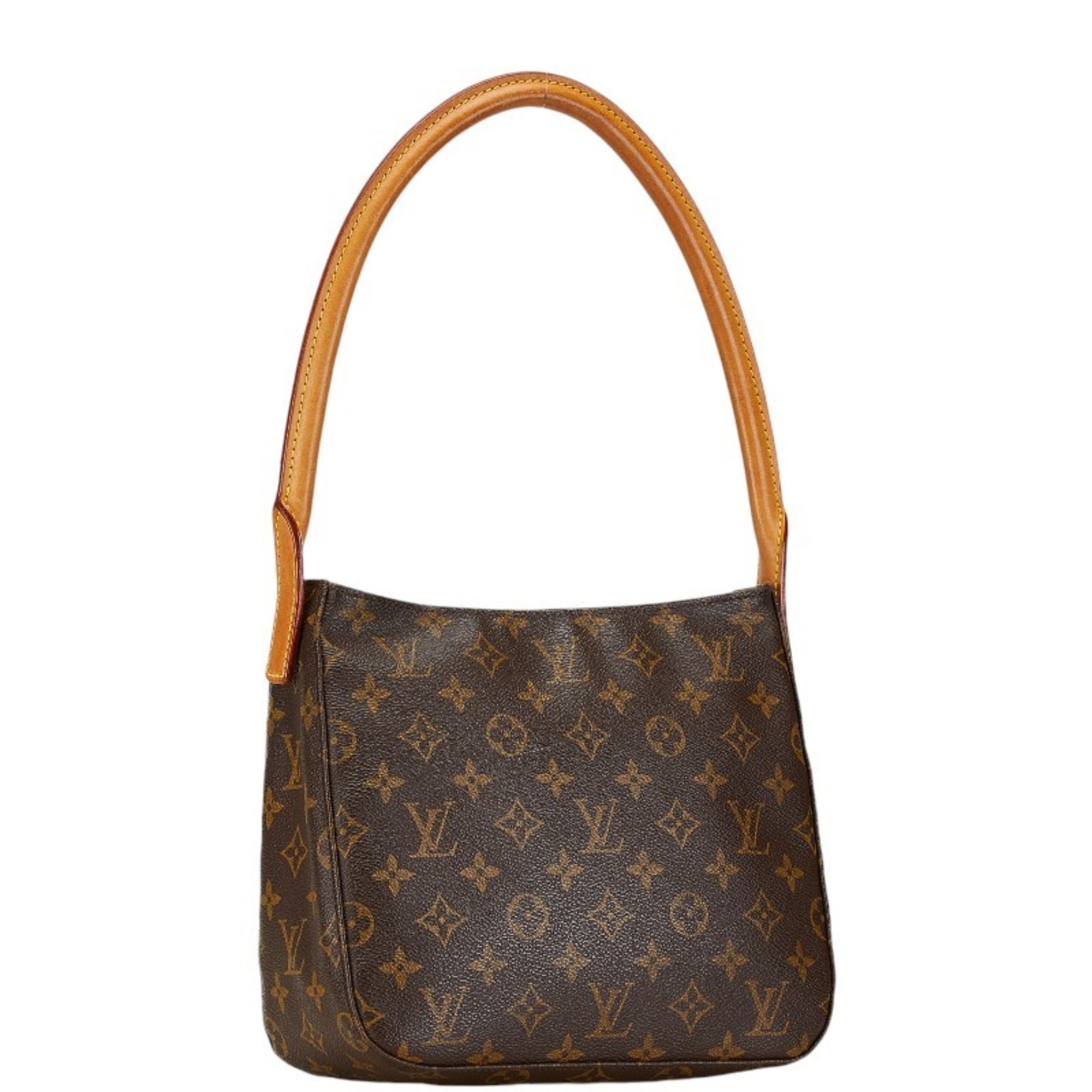 Louis Vuitton Monogram Looping MM Shoulder Bag Handbag M51146 Brown PVC Leather Women's LOUIS VUITTON