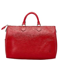 Louis Vuitton Epi Speedy 35 Handbag Boston Bag M42997 Castilian Red Leather Women's LOUIS VUITTON