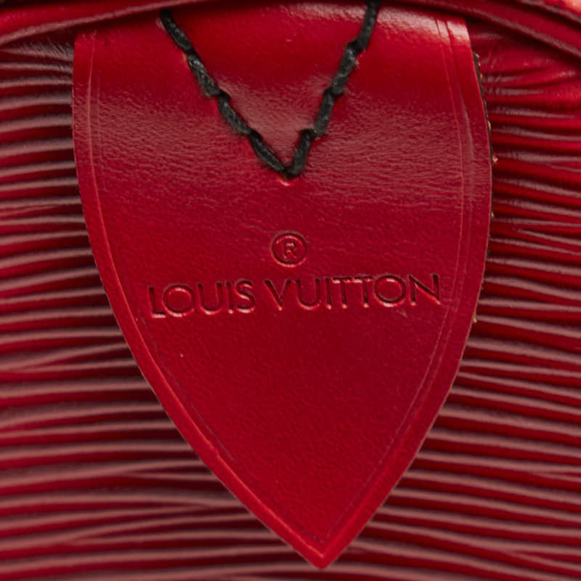 Louis Vuitton Epi Speedy 35 Handbag Boston Bag M42997 Castilian Red Leather Women's LOUIS VUITTON