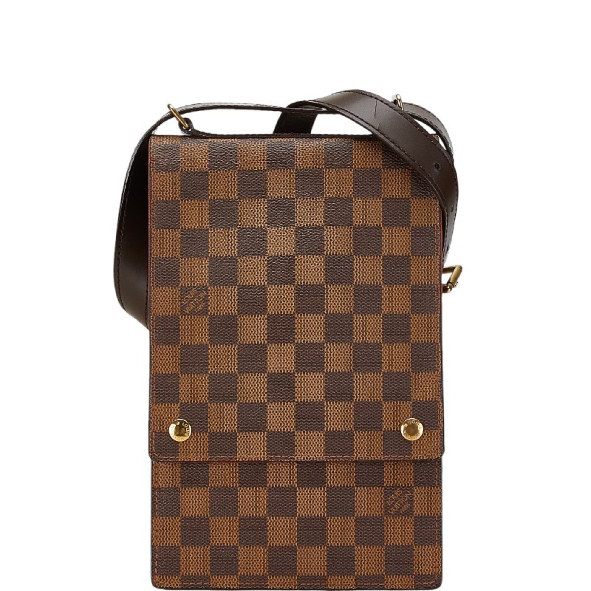 Louis Vuitton Damier Portobello Shoulder Bag N45271 Brown PVC Leather Women's LOUIS VUITTON