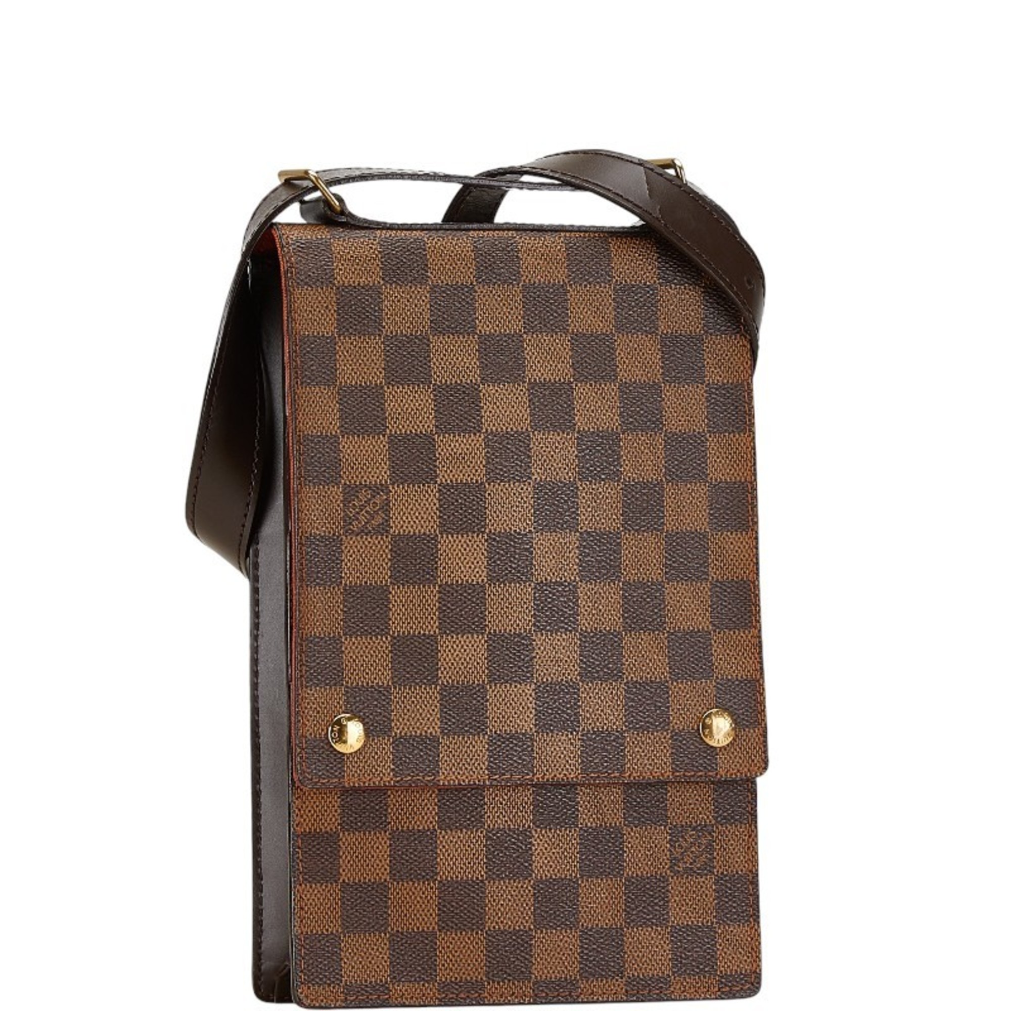 Louis Vuitton Damier Portobello Shoulder Bag N45271 Brown PVC Leather Women's LOUIS VUITTON