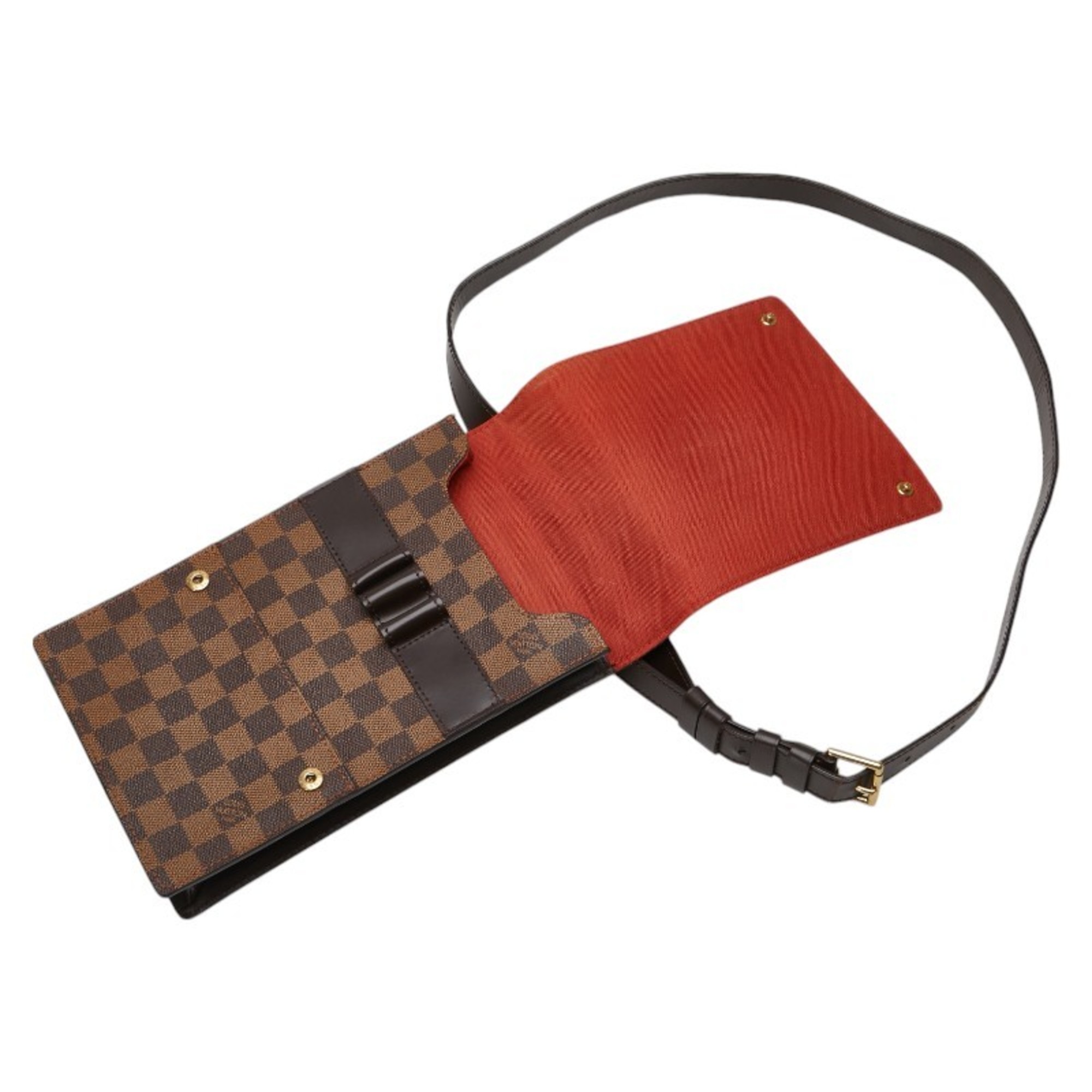 Louis Vuitton Damier Portobello Shoulder Bag N45271 Brown PVC Leather Women's LOUIS VUITTON