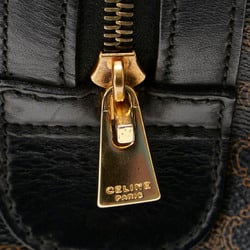 Celine Macadam Handbag Black PVC Leather Women's CELINE