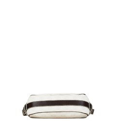 LOEWE Anagram Bag White Brown PVC Leather Women's