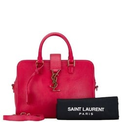 Saint Laurent Baby Cabas Handbag Shoulder Bag 372087 Pink Leather Women's SAINT LAURENT