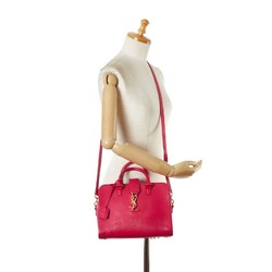 Saint Laurent Baby Cabas Handbag Shoulder Bag 372087 Pink Leather Women's SAINT LAURENT