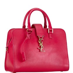 Saint Laurent Baby Cabas Handbag Shoulder Bag 372087 Pink Leather Women's SAINT LAURENT