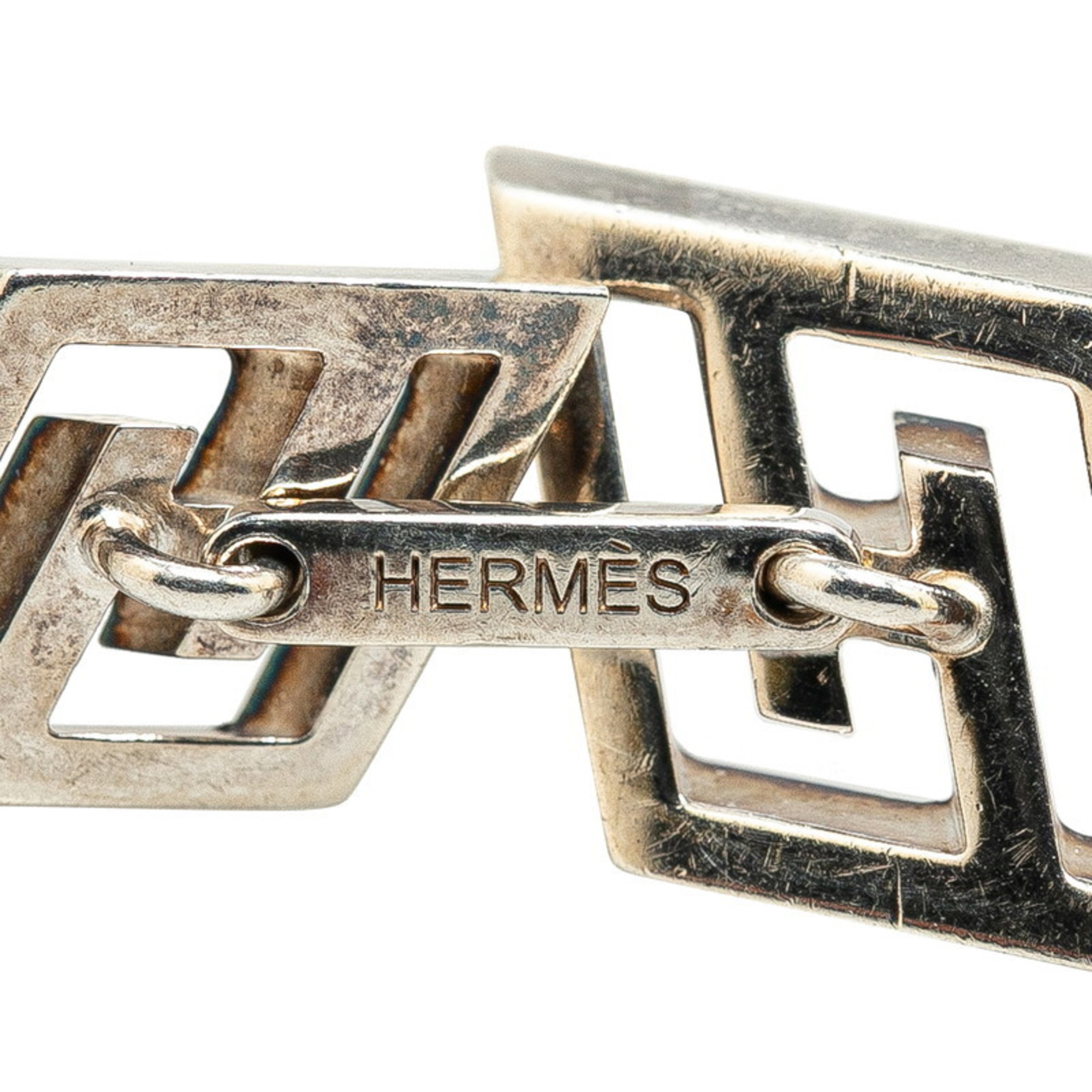 Hermes H Cufflinks SV925 Silver Women's HERMES