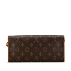 Louis Vuitton Monogram Pochette Twin GM Shoulder Bag M51852 Brown PVC Leather Women's LOUIS VUITTON