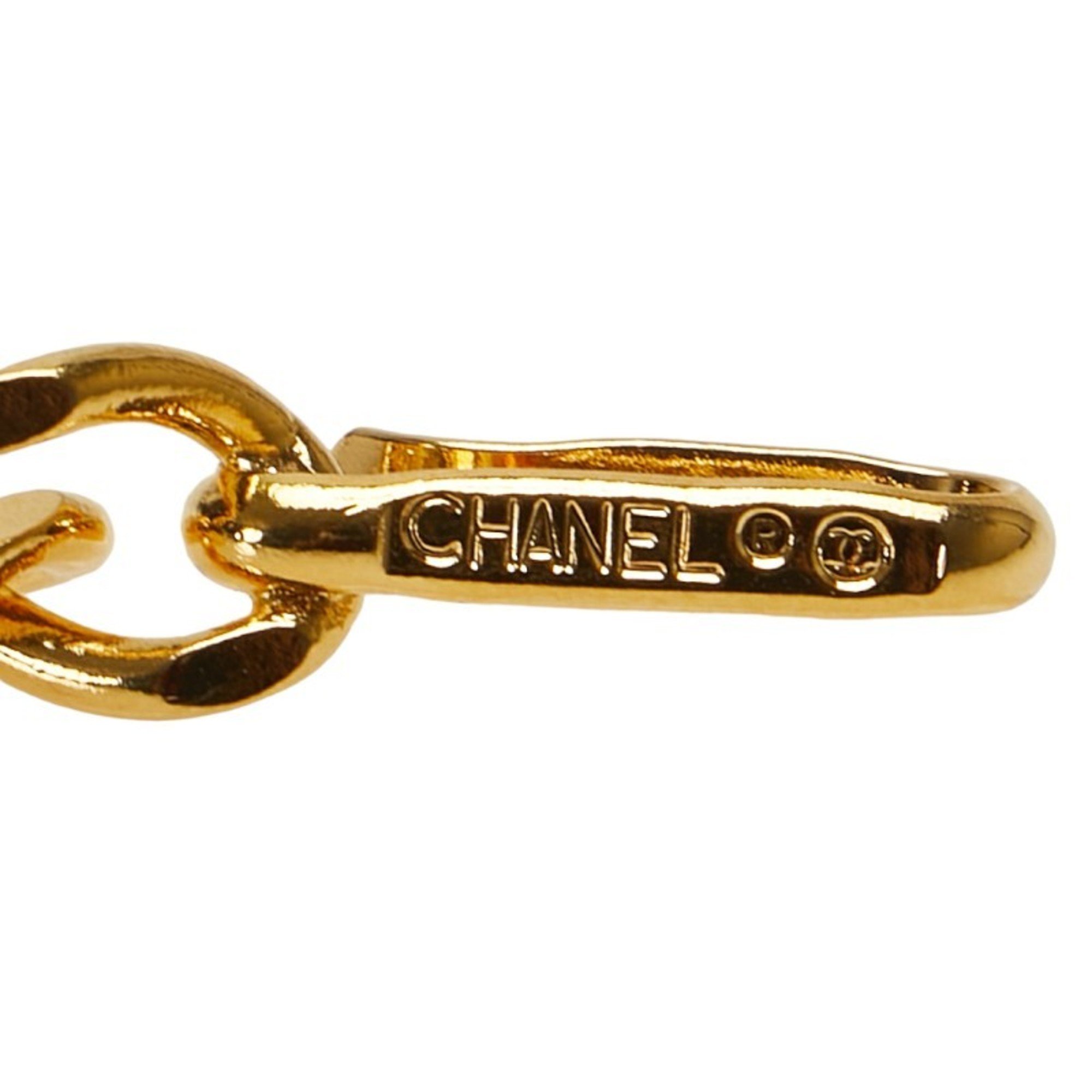 Chanel Coco Mark Chain Belt Gold Plated Women's CHANEL