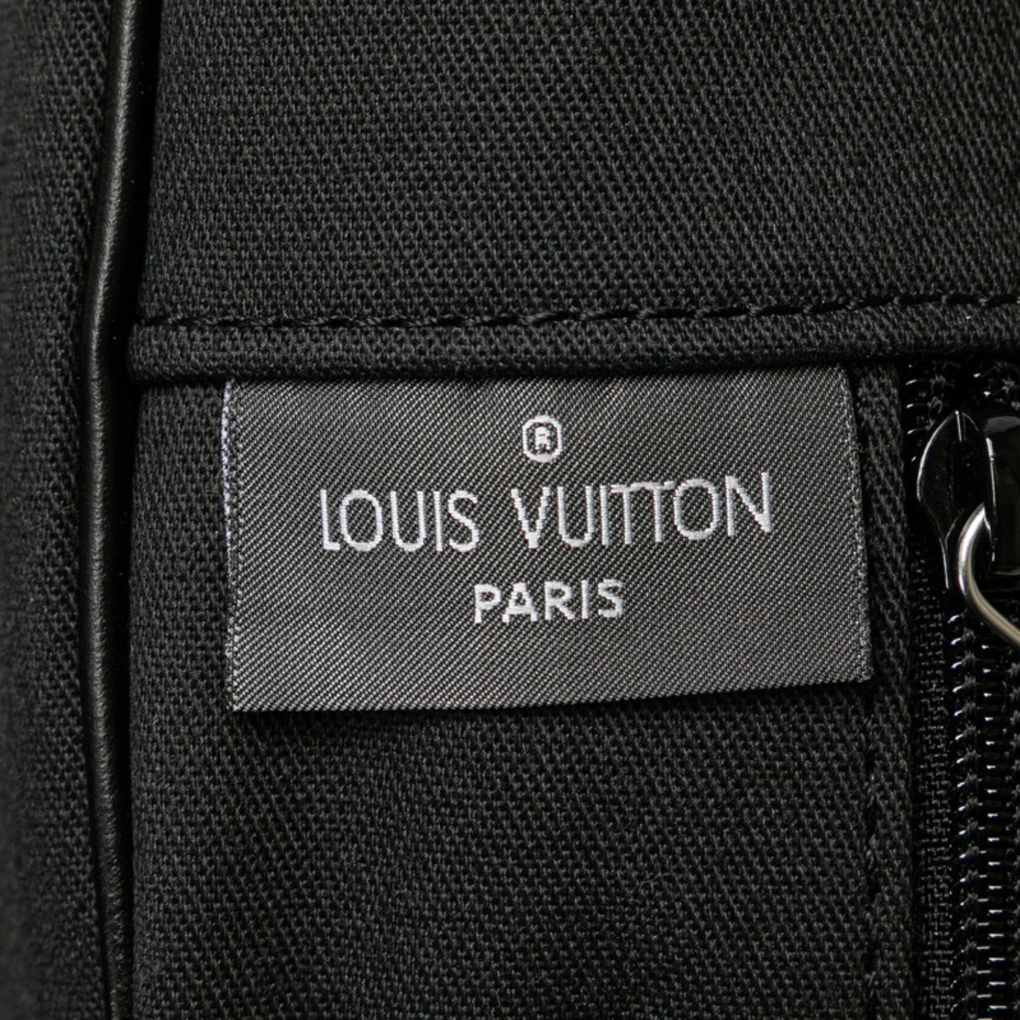 Louis Vuitton Taiga Porto Ordinatur Odessa Bag Shoulder M30832 Ardoise Black Leather Men's LOUIS VUITTON