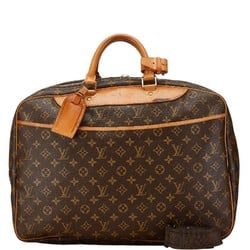 Louis Vuitton Monogram Alize Boston Bag Shoulder M41399 Brown Leather PVC Men's LOUIS VUITTON