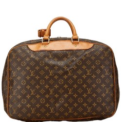 Louis Vuitton Monogram Alize Boston Bag Shoulder M41399 Brown Leather PVC Men's LOUIS VUITTON