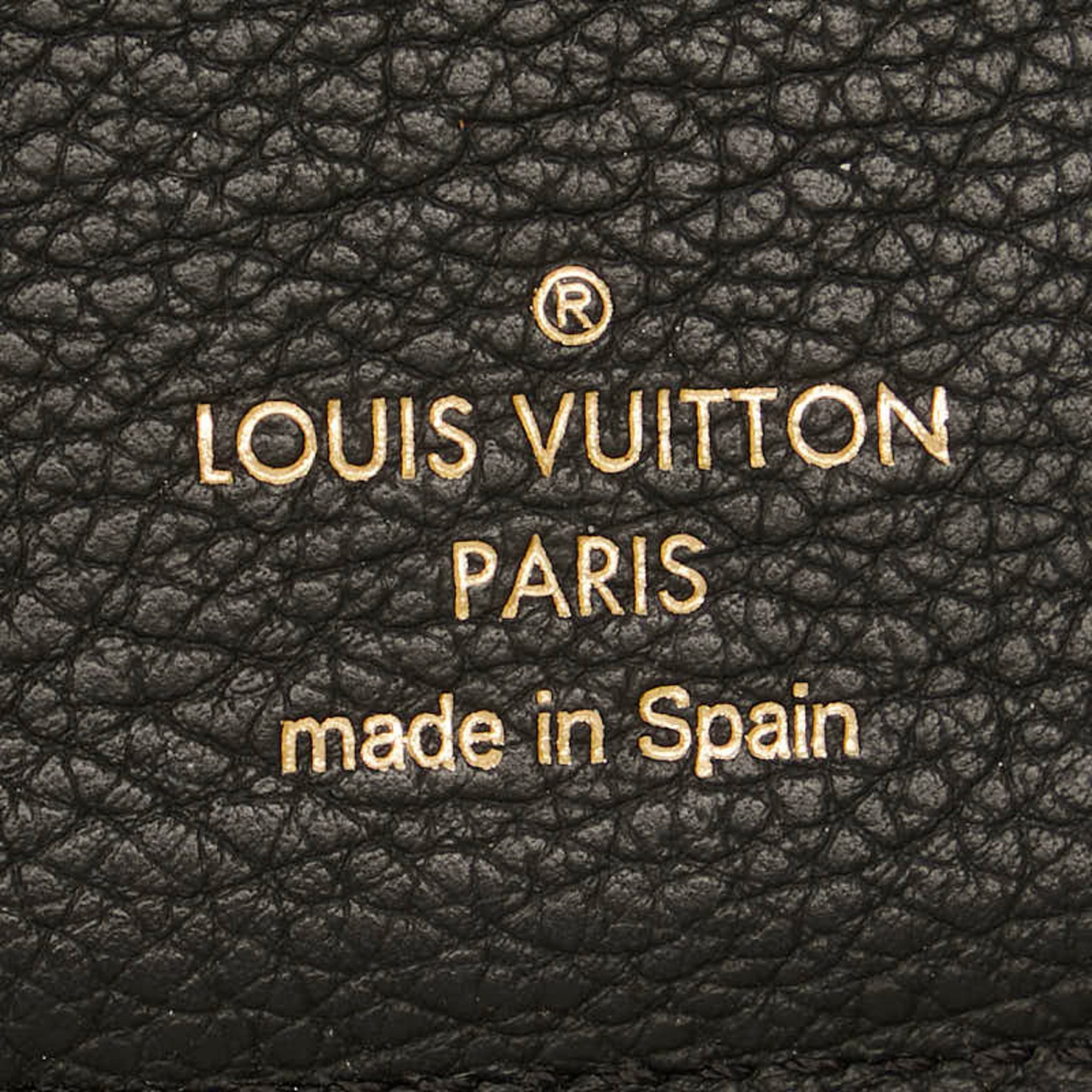 Louis Vuitton Portefeuille Double V Compact Tri-fold Wallet M64420 Noir Brown Leather PVC Women's LOUIS VUITTON