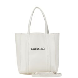 Balenciaga Everyday XXS Tote Bag Shoulder 551815 White Leather Women's BALENCIAGA