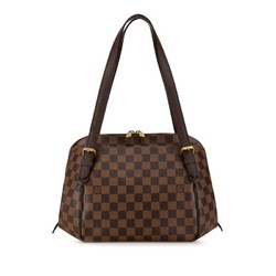 Louis Vuitton Damier Belem MM Handbag N51174 Brown PVC Leather Women's LOUIS VUITTON