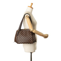 Louis Vuitton Damier Belem MM Handbag N51174 Brown PVC Leather Women's LOUIS VUITTON