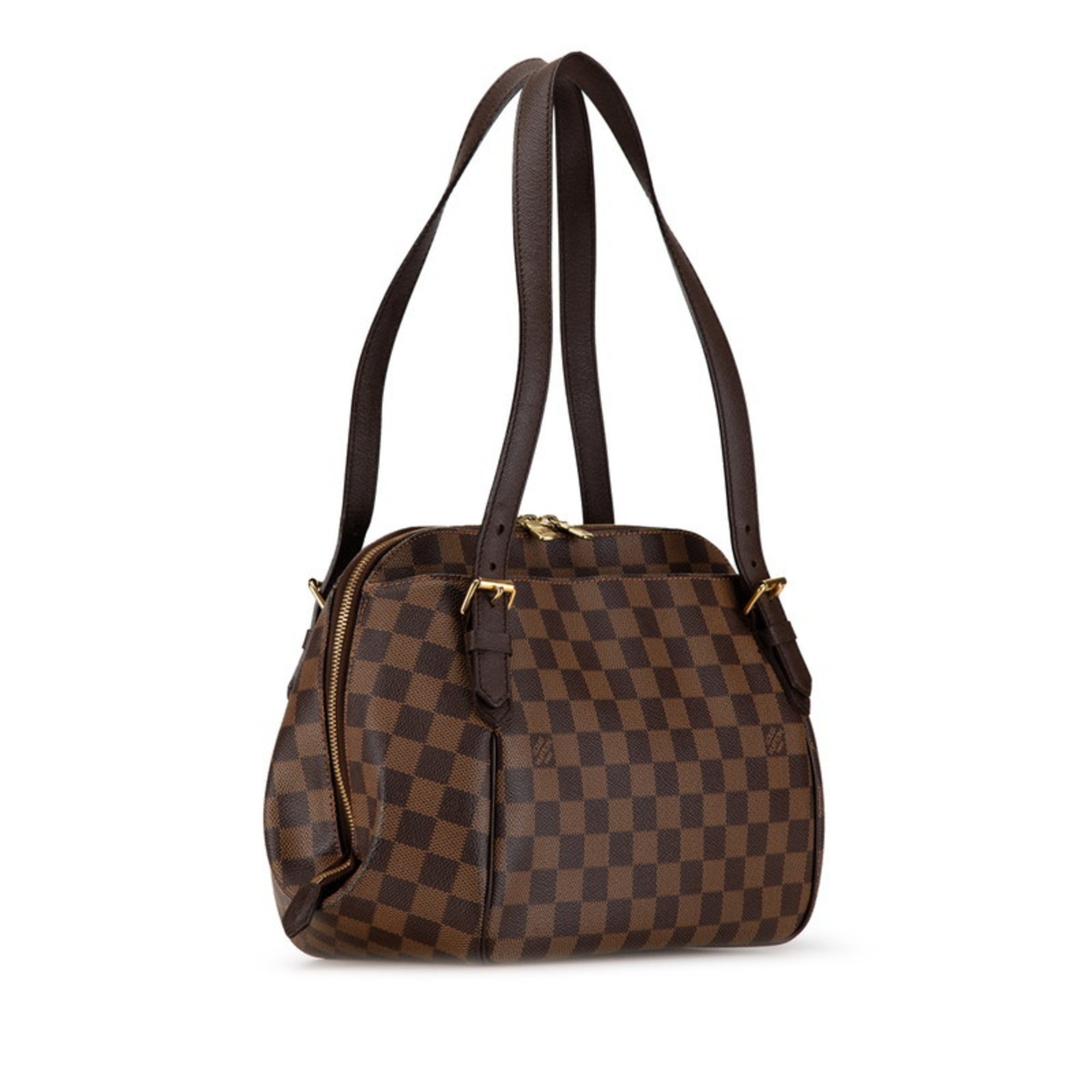 Louis Vuitton Damier Belem MM Handbag N51174 Brown PVC Leather Women's LOUIS VUITTON