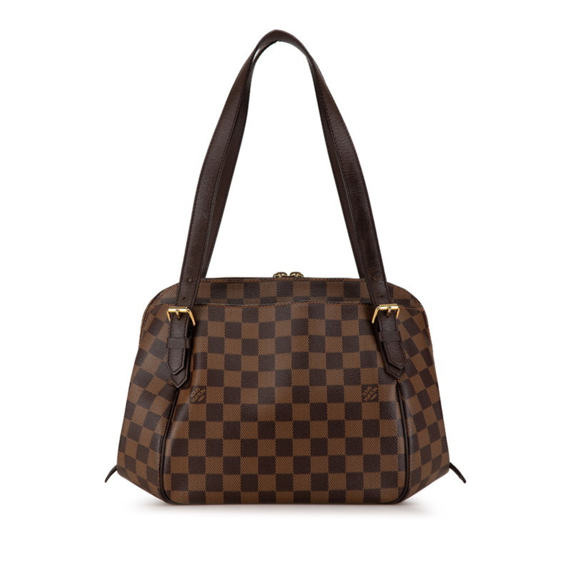 Louis Vuitton Damier Belem MM Handbag N51174 Brown PVC Leather Women's LOUIS VUITTON