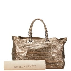 Bottega Veneta Tote Bag Gold Leather Women's BOTTEGAVENETA