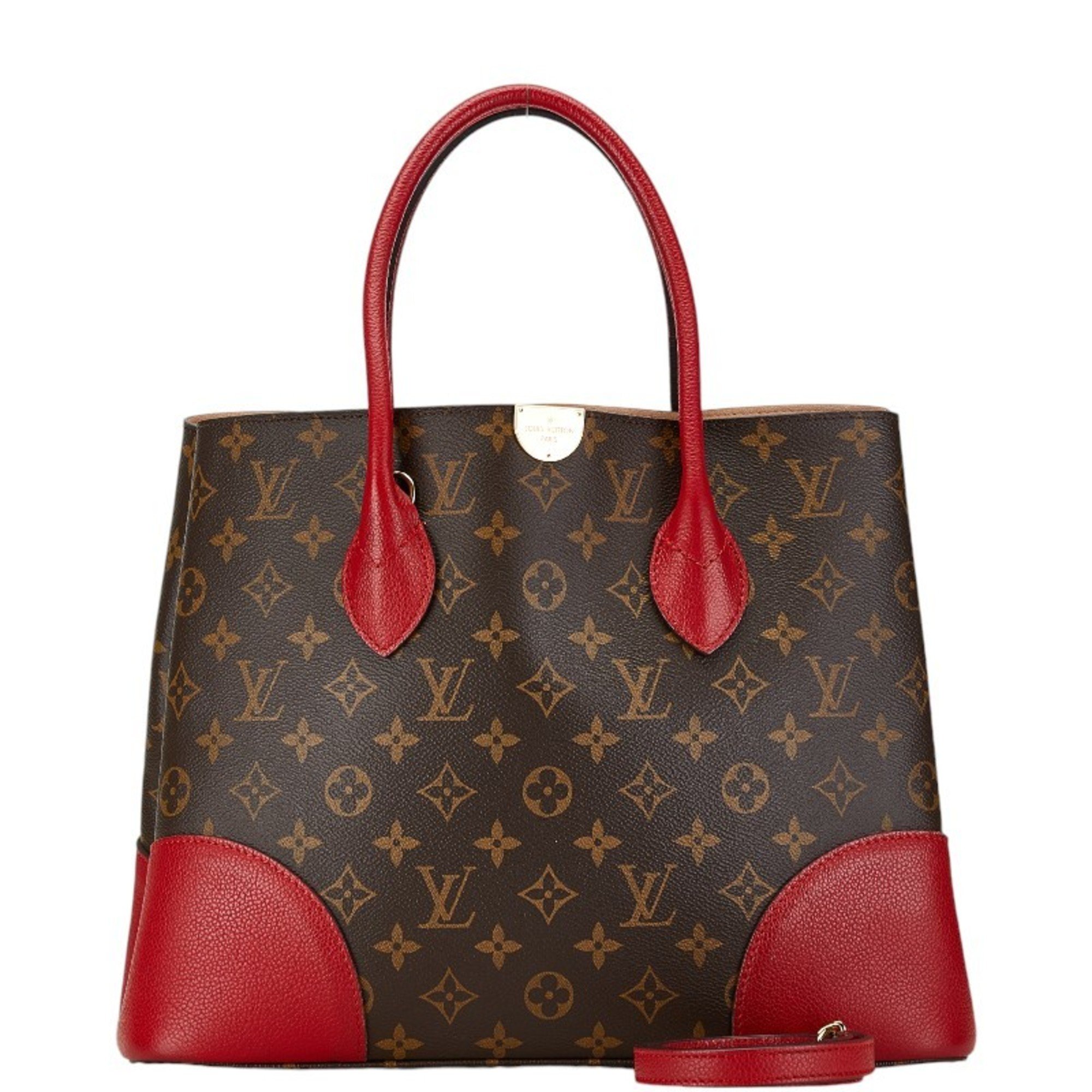 Louis Vuitton Monogram Flandrin Handbag Shoulder Bag M41596 Brown Cerise PVC Leather Women's LOUIS VUITTON