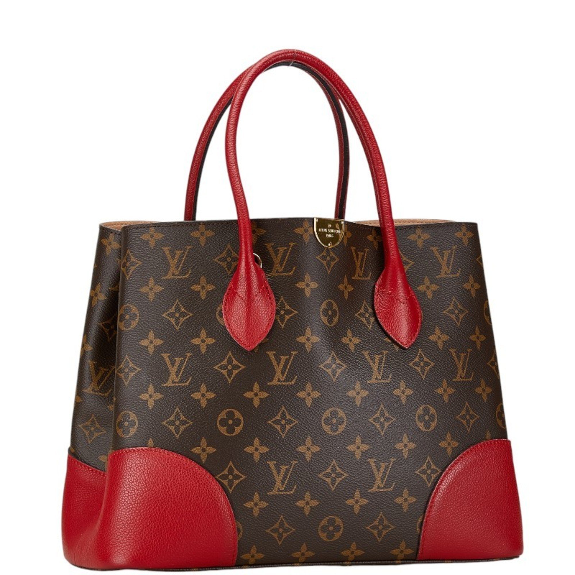 Louis Vuitton Monogram Flandrin Handbag Shoulder Bag M41596 Brown Cerise PVC Leather Women's LOUIS VUITTON