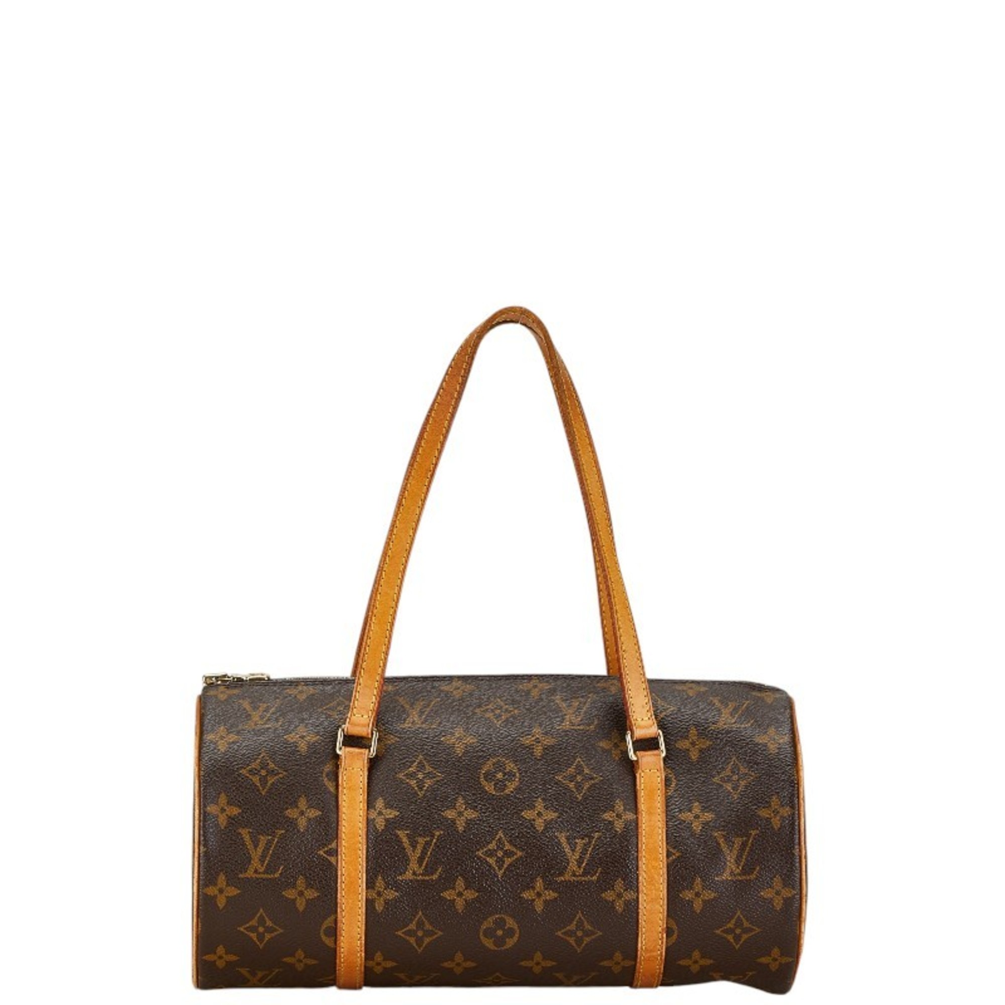 Louis Vuitton Monogram Papillon 30 Shoulder Bag M51365 Brown PVC Leather Women's LOUIS VUITTON