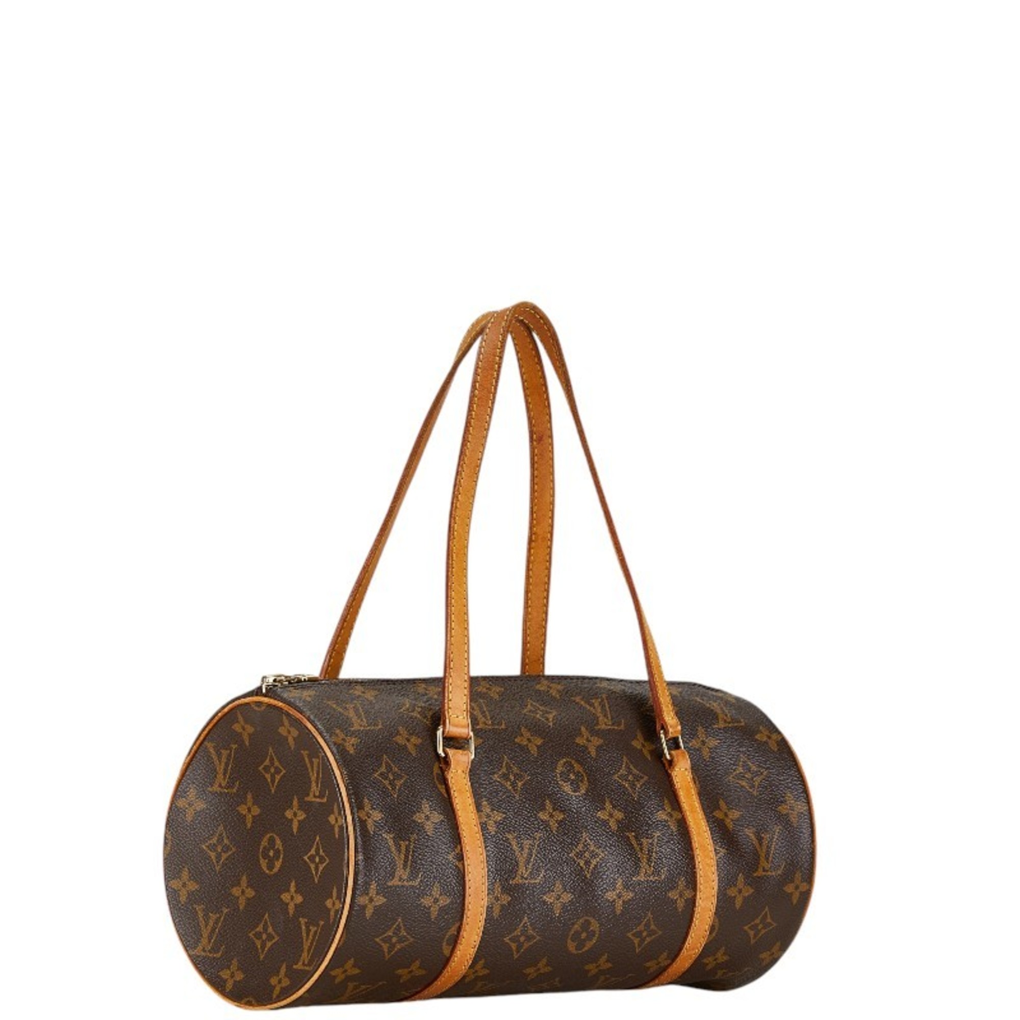 Louis Vuitton Monogram Papillon 30 Shoulder Bag M51365 Brown PVC Leather Women's LOUIS VUITTON