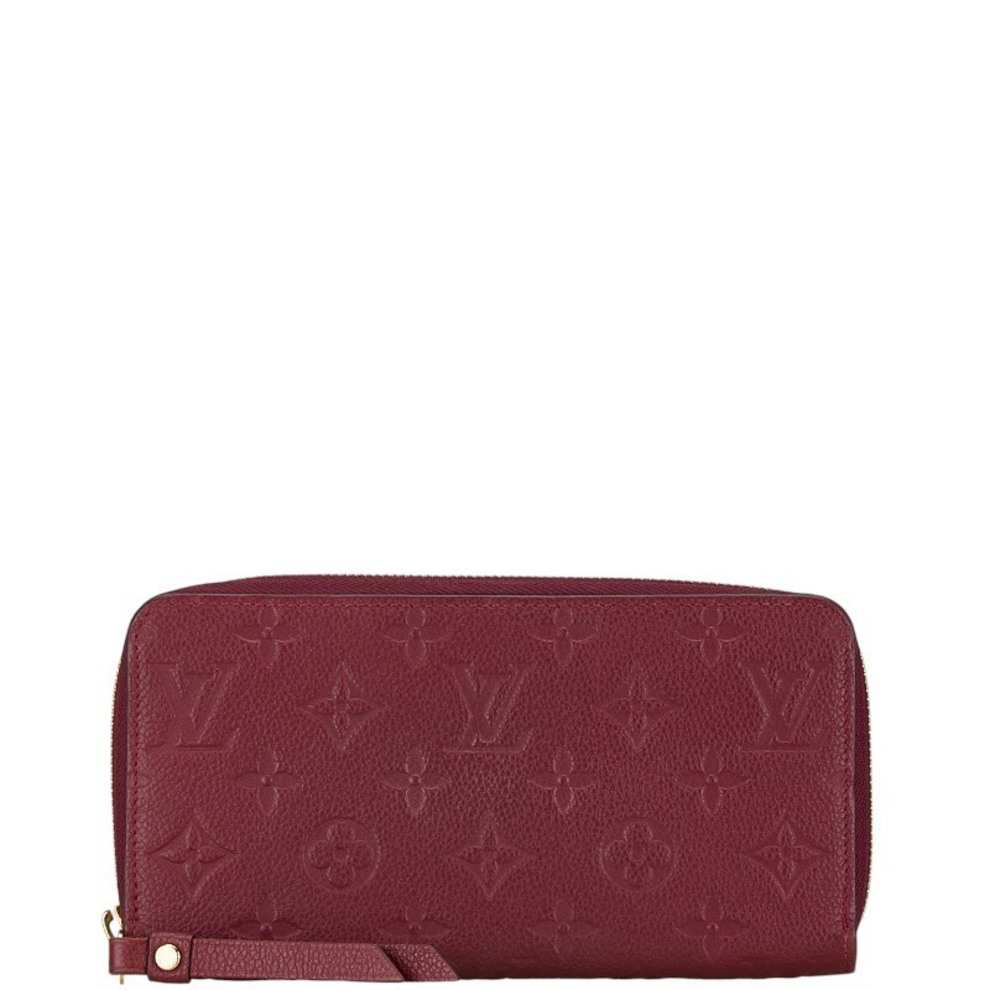 Louis Vuitton Empreinte Zippy Wallet Round Long M60549 Raisin Purple Leather Women's LOUIS VUITTON